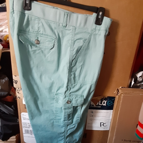 Lee Pants - Lee Women Cargo Skimmers Teal 18